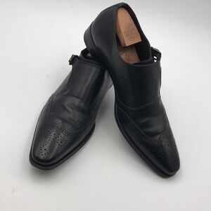 Mezlan Men’s Wing Tip Dress Monk Strap Loafer